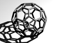 3d model of the Buckminster-Fullerene C60 (football)
